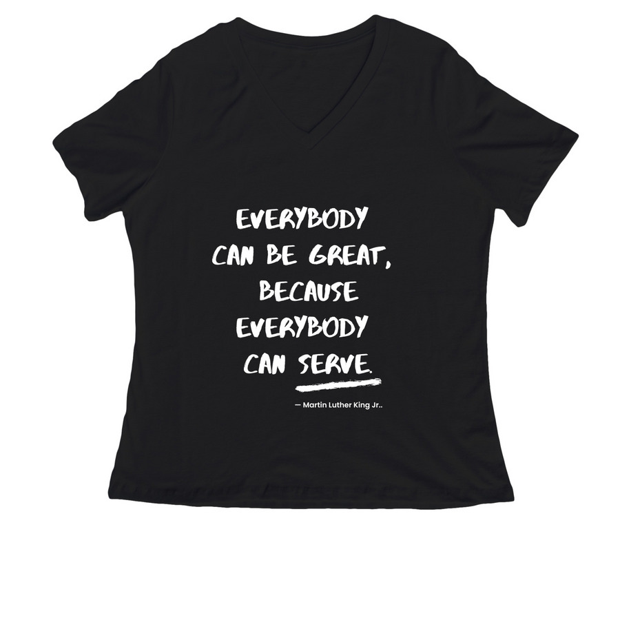 Quotable Women's t-shirt, a Black Women's Relaxed V-Neck Tee