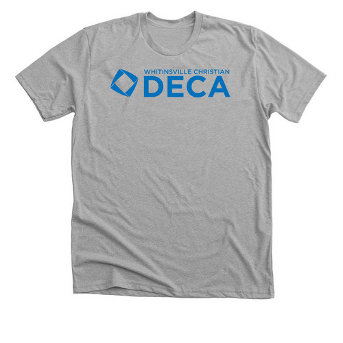 WCS DECA-Blue, a Athletic Heather Premium Unisex Tee