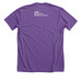 Love Needs No Words, a Heather Team Purple Premium Unisex Tee (back-view)