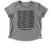 Distorted Mission, a Aluminum Grey Allmade Eco Triblend Women?s Scoop Neck Tee