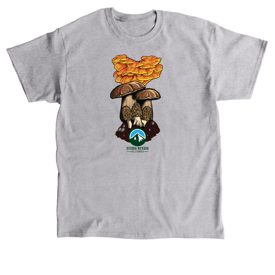 Alliance Apparel: Mushrooms, a Sport Grey Classic Unisex Tee