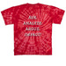 Brown AP Seminar Tshirt, a Red Classic Tie Dye Tee (back-view)