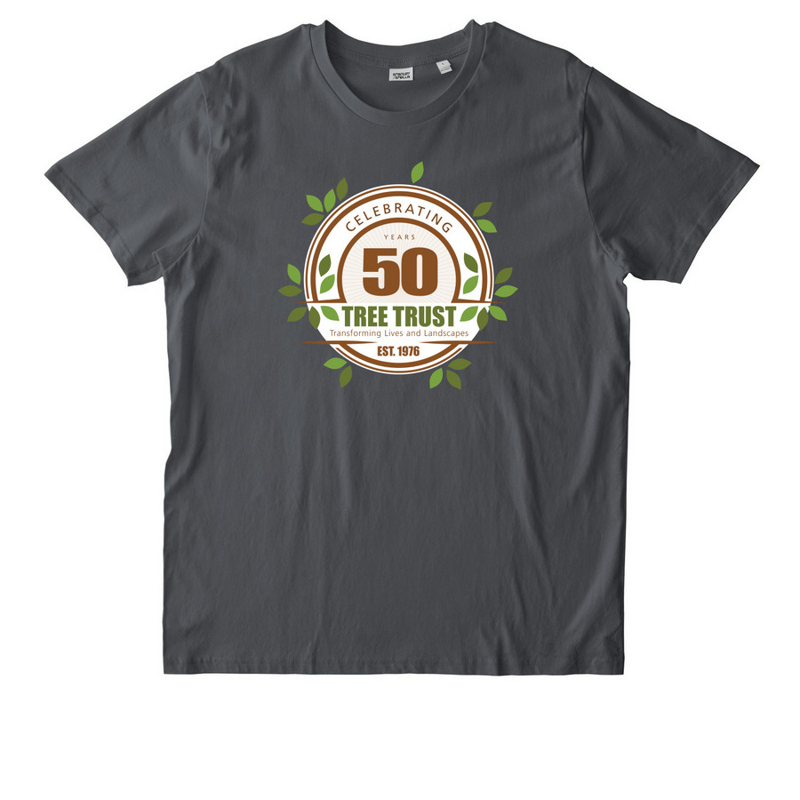Tree Trust 50th&nbsp;Shirts, a Anthracite Stanley/Stella Unisex Rocker Tee