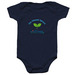 Baby, a Navy Infant Onesie