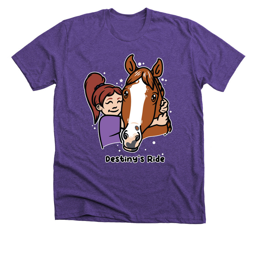 Step by Step (girl), a Heather Team Purple Premium Unisex Tee
