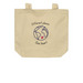 ONE HEART, a Oyster Organic Cotton Tote Bag