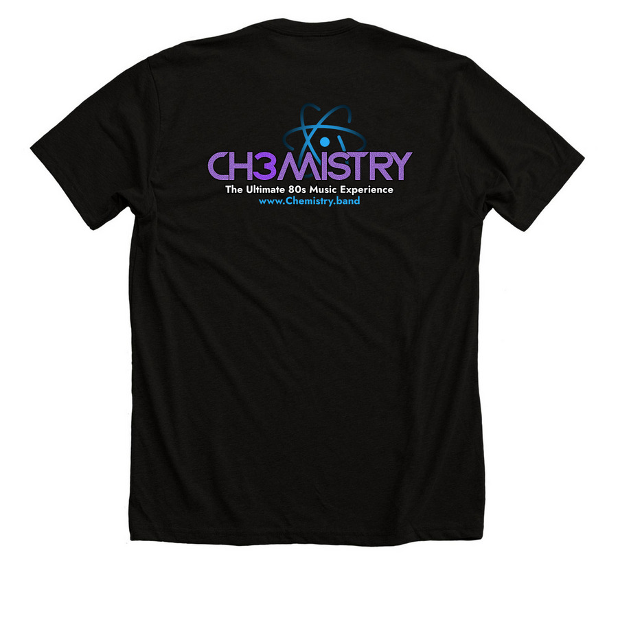 Tees and Tanks - Logo On Front And Back, a Solid Black Blend Premium Unisex Tee (back-view)