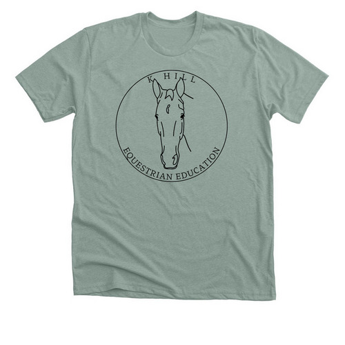 Support KHEE in Style - Mira Version, a Heather Sage Premium Unisex Tee