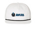 Santa Cruz Derby Groms - Hat, a White/ Black Printed Umpqua Snapback Cap