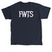Distressed FWTS Male, a Navy Classic Unisex Tee