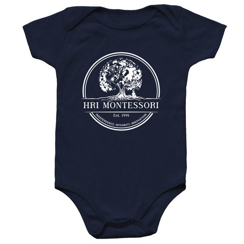 Tree Logo- Infant Onesie, a Navy Infant Onesie