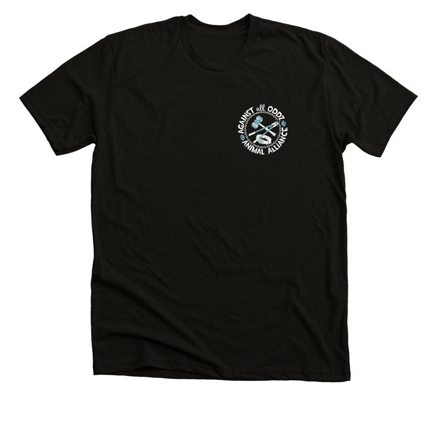 Compassionate Badass, a Black Heather Premium Unisex Tee