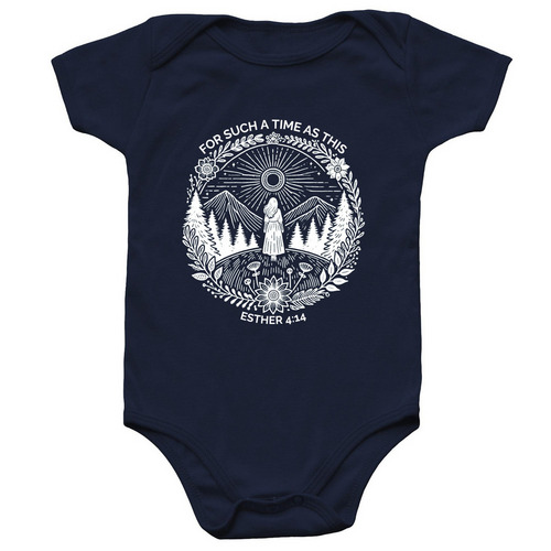 For Such A Time As This: Onesie, a Navy Infant Onesie