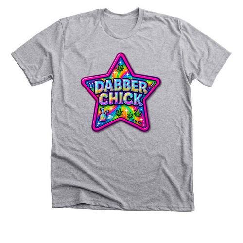 Dabber Chick, a Athletic Heather Premium Unisex Tee