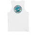 WHITE TANK TOPS Men & Women sizes, a White Premium Cotton Tank (back-view)