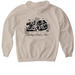 10th Anniversary Doc Stories Apparel, a Sand Gildan Softstyle Pullover Hoodie (back-view)