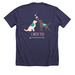 I Woof You, a Heather Lapis Premium Unisex Tee (back-view)