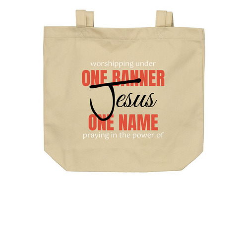 One Banner, One Name, a Oyster Organic Cotton Tote Bag