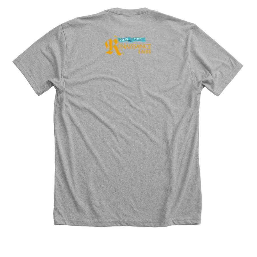Sir Dog's Armory, a Athletic Heather Premium Unisex Tee (back-view)