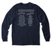 Region One Love, a Night Sky Navy Allmade Organic Cotton Long Sleeve Tee (back-view)