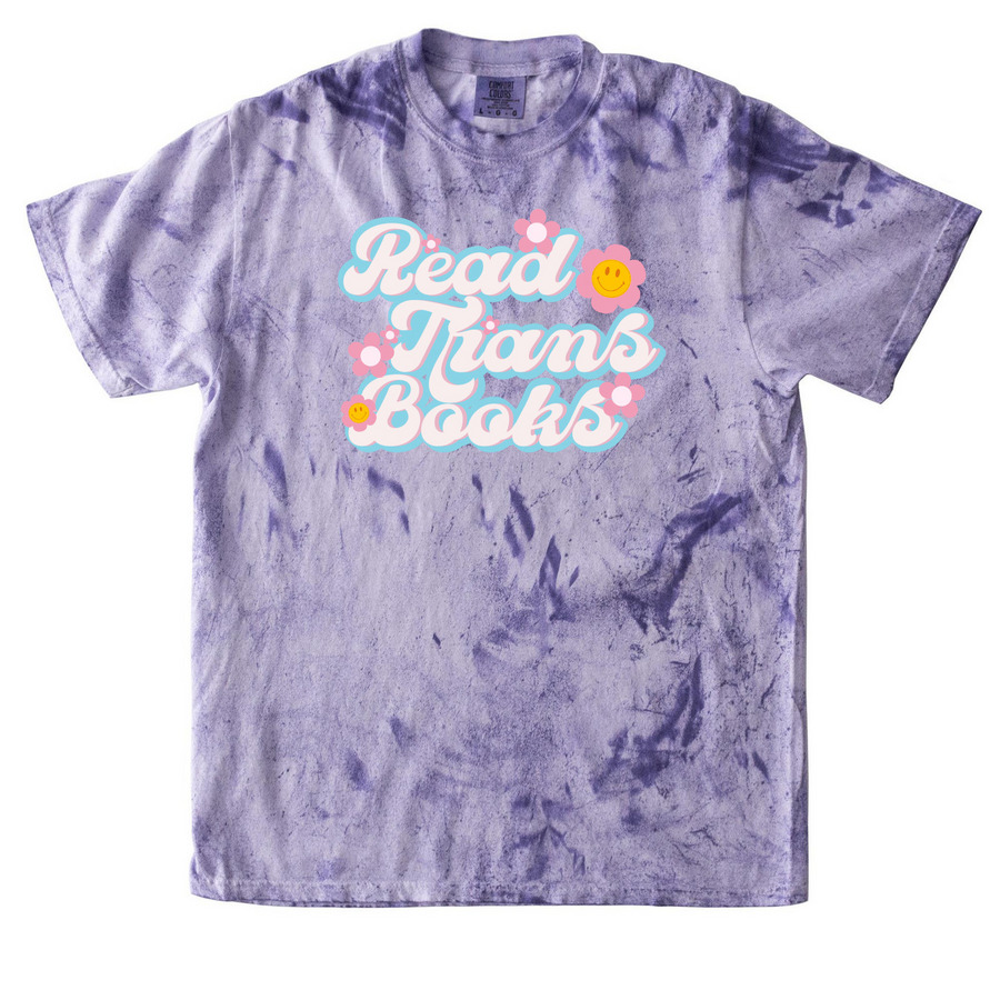 Read Trans Books!, a Amethyst Comfort Colors Colorblast Tee