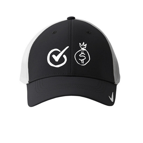 Charm Essentials&nbsp;, a Black/ White Printed Nike Dri-FIT Legacy Performance Cap