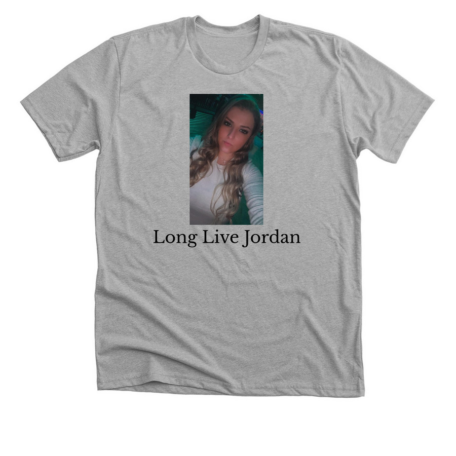 Long Live Jordan, a Athletic Heather Premium Unisex Tee