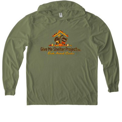 GMSP Fall Logo, a Olive You Green Allmade Eco Triblend Hoodie Tee