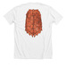 Leaf Turtle Shell, a Solid White Blend Premium Unisex Tee (back-view)