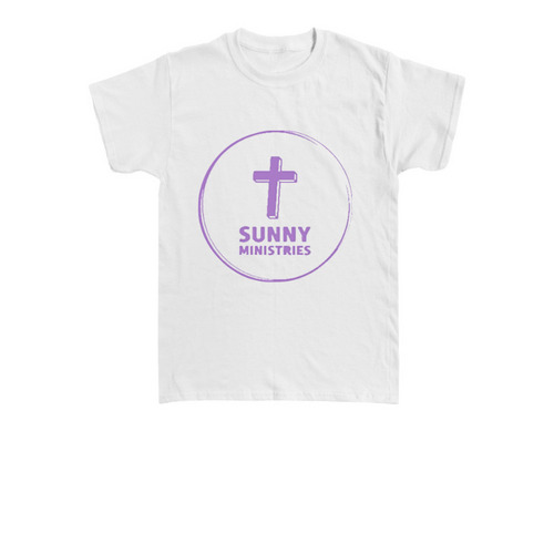 Toddler Sunny Ministries Logo, a White Toddler Tee