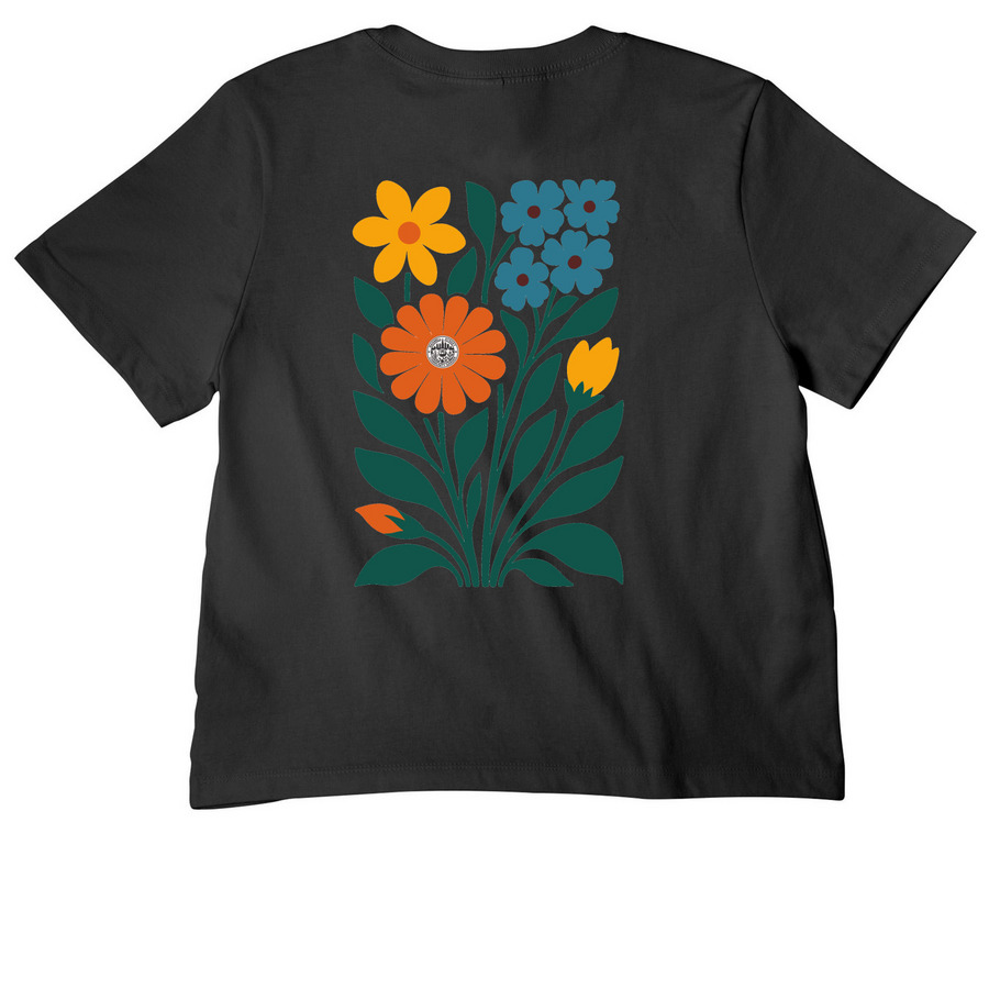 Cultivating Community MSCG Limited Release, a Dark Grey Women's Heavyweight Tee (back-view)