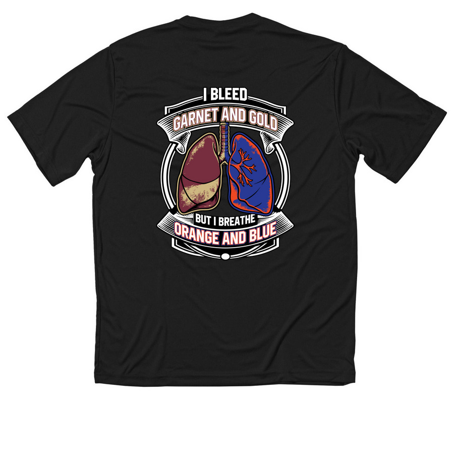 Supporter Shirt v2- Athletic, a Black Classic Performance Tee (back-view)