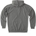 Stealing Hearts, a Gunmetal Heather Heavyweight Pullover Hoodie (back-view)