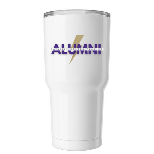 Golden Flashes Alumni, a White Insulated Tumbler