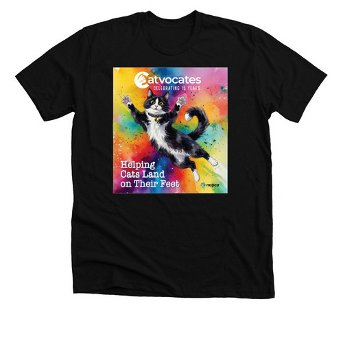 Catvocates 15th Anniversary Celebration, a Solid Black Blend Premium Unisex Tee