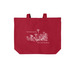 The Horrors Persist Tote, a Deep Red Cotton Canvas Tote Bag