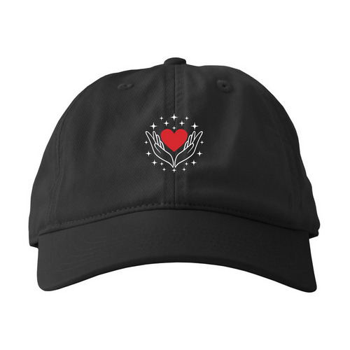 Top It Off with Kindness, a Black Printed Eco Baseball Cap