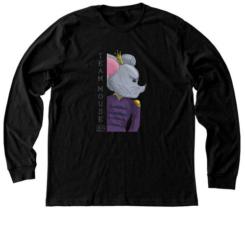 Nutcracker - Team Mouse, a Black Heather Premium Long Sleeve Tee