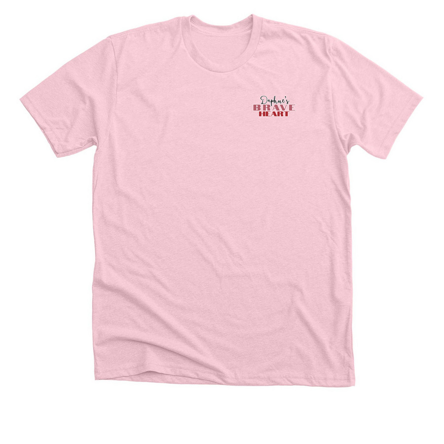 New Logo Tees & Hoodies Collection, a Heather Pink Premium Unisex Tee