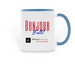 Bonjour, y'all! Mug, a Light Blue Two-Tone Ceramic Mug