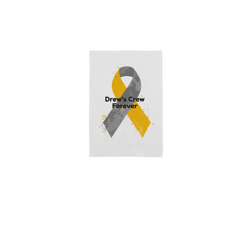Drew's Crew Forever Garden Flag, a White 12" x 18" Yard Flag