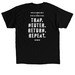 Feral AF, a Black Classic Unisex Tee (back-view)