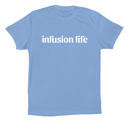 infusion life, a Carolina Blue Premium Cotton Tee