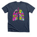 Element 22, a Heather Navy Premium Unisex Tee