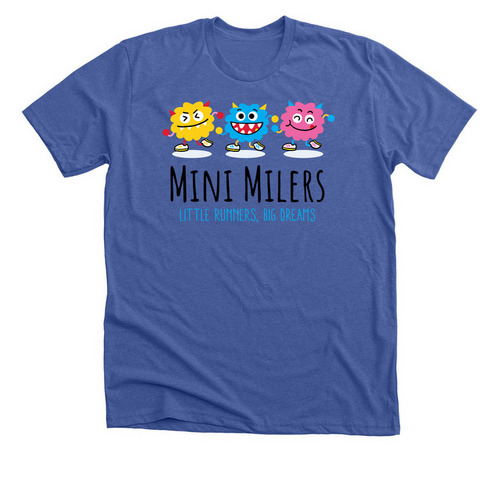 Mini Milers T-Shirts & Sweatshirts, a Solid True Royal Premium Unisex Tee