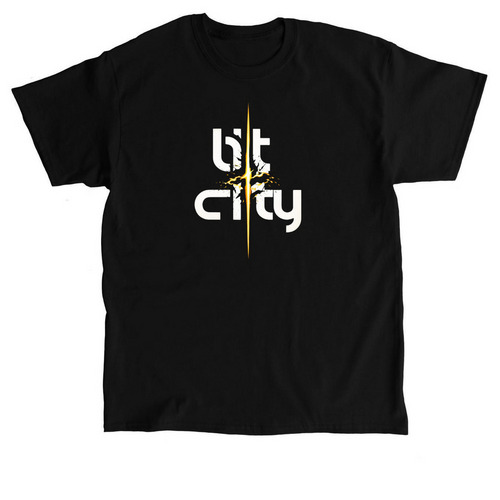 Lit City [Heavy Light] TShirt, a Black Classic Unisex Tee