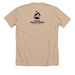 Introverted But Willing to Discuss Opossums, a Heather Tan Premium Unisex Tee (back-view)