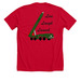 WMB Crest "Red Shirts", a Solid Red Blend Premium Unisex Tee (back-view)