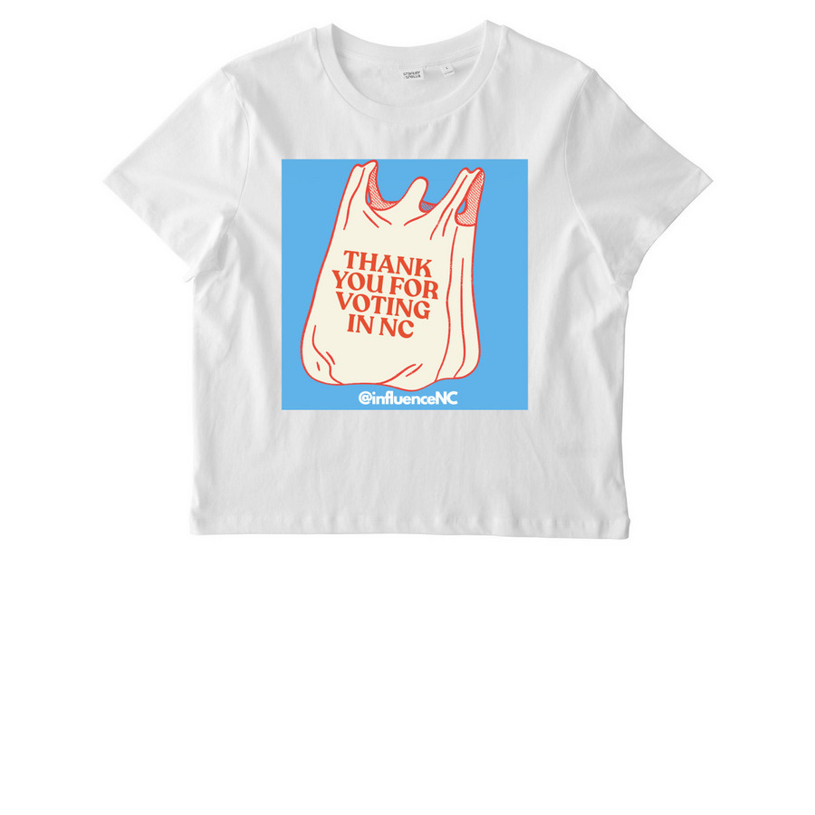 Thank you for voting in NC, a White Stanley/Stella Women?s Stella Muser Tee