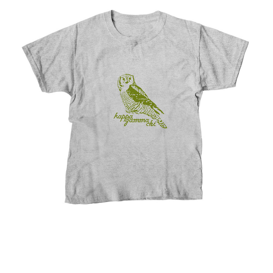 Owl shirt, a Sport Grey Youth Unisex Tee